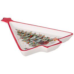 БЛЮДО AGNESS С НОВЫМ ГОДОМ! В ФОРМЕ ЕЛКИ 26*20*3 СМ  фото 3