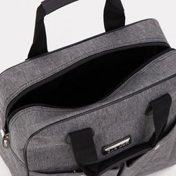 Сумка дорожная 2 в 1 на колёсах 20, отдел на молнии, 4 наружных кармана, цвет серый - Simaland фото 8