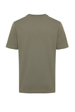 Trendyolmilla Man Haki Slim/Dar Kesim Bask?l? %100 Pamuklu Bask?l? T-Shirt TMNSS20TS0088  фото 7