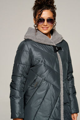 Пальто Beautiful Free 8017 иссиня-черный