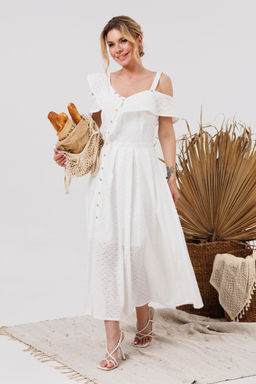 Платье AMORI 9854 молоко  фото 4