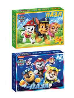 Пазлы детские «Щенячий патруль», набор 10 шт., 54 детали