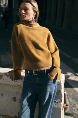 KNIT JUMPER WITH CONTRAST TRIMS - Zara фото 2