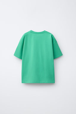 CAMISETA HEAVY WEIGHT TEXTO / Verde fuerte - Zara фото 2