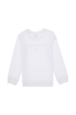 Erkek _ocuk Beyaz Bisiklet Yaka Sweatshirt - U.s. polo assn фото 3