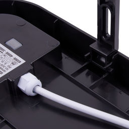 ULW-Q282 20W/3000K+4000K+6500K IP65 BLACK Светильник светодиодный влагозащищенный. Овал. Переключатель на корпусе: Теплый(3000K)/Белый(4000K)/Дневной(6500K). 255x128x50мм. Корпус черный. ТМ Volpe