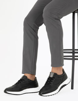 Siyah %100 Deri Sneaker