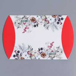 Цена за 5 шт. Коробка подарочная новогодняя складная С Новым годом, 19?14?4 см