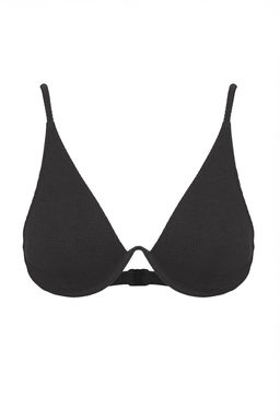 TRENDYOLMILLA Siyah Dokulu Balkonet Bikini Ustu TBESS25BU00067  фото 5