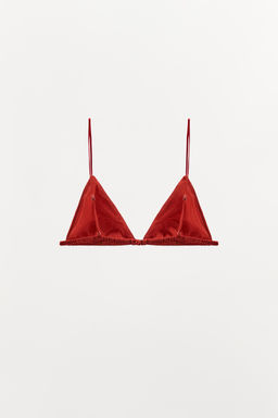SILK TRIANGLE BRALETTE - Zara фото 5