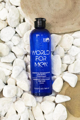 Bio World WORLD FOR MEN Шампунь-кондиционер для волос Тонизирующий , 400 мл