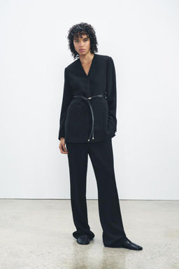 ZW COLLECTION BELTED BLAZER - Zara фото 2