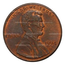 Монета 1 цент 1994 года D