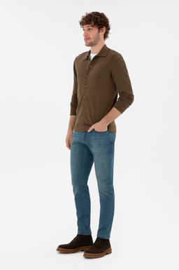 Мужской хаки базовый трикотаж кардиган Неожиданная скидка в корзине - U.s. polo assn фото 4