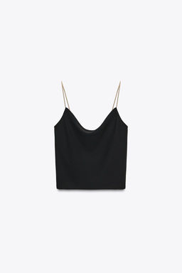 CHAIN STRAP CAMISOLE TOP - Zara фото 6