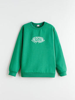 Bisiklet Yaka Erkek ?ocuk Sweatshirt