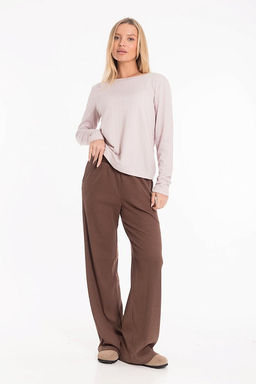 Лонгслив М325262лб лиловый/белый - Елена фото 3