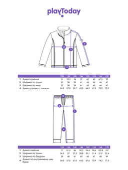 PlayToday / Комплект флисовый для девочки: толстовка, брюки  фото 2
