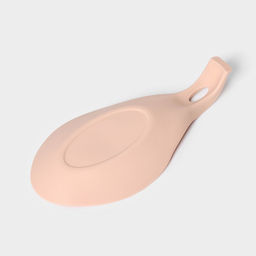 Силиконовая подставка под ложку Доляна «Симпл», 21×10 см, бежевая