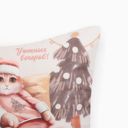 Чехол на подушку Этель Уютных вечеров, 40*40 см, 100 п/э, велюр  фото 4