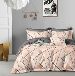 CA-7-700 КПБ Дуэт Сатин печатный + нав-ки ( 70х70х2шт+ 50х70х2шт ) АльВиТек