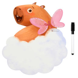 Магнитная доска c полем для рисования и письма арт. 73037/ 50 КАПИБАРА-МИЛАШКА ( 22,2х25,3 см, мелов