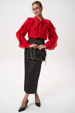 Рубашка Кристл (красный) - Эльза фото 11