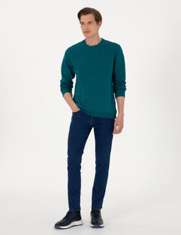 Z_mr_t 3 _plik Regular Fit __i Polarl_ Bisiklet Yaka Basic Sweatshirt