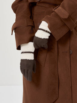 Перчатки жен флис LB-CP-144 grey