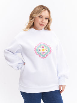 Свитшот с начесом SV02521WHT02