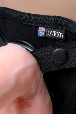 Страпон на креплении LoveToy UNI strap 7 Harness best of all, телесный  фото 7