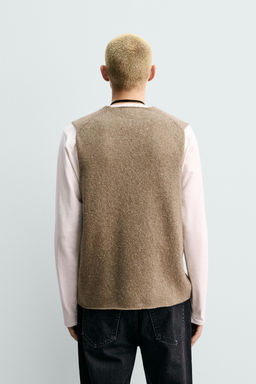 ORIGINS FLECKED KNIT VEST - Zara фото 3