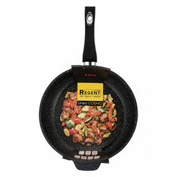 Сковорода с антипригарным покрытием Cosmo д28см, h7см, s3,8мм, дно s4,5мм, литой алюминий, эргономичная ручка с покрытием soft- touch, Regent (Китай) - Домашняя мода фото 5