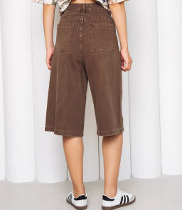 Джинсовые шорты #КТ3256, коричневый - Dommod фото 4