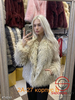 Шуба женская с длинным ворсом - Fiona фото 3