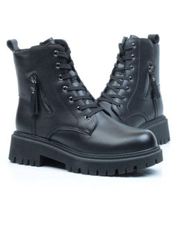 01-5269-1 BLACK Ботинки демисезонные женские (натуральная кожа, байка) - No name фото 13
