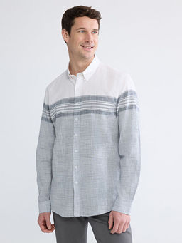 Regular Fit ?izgili Erkek G?mlek