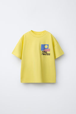 CAMISETA ESTAMPADO / Amarillo
