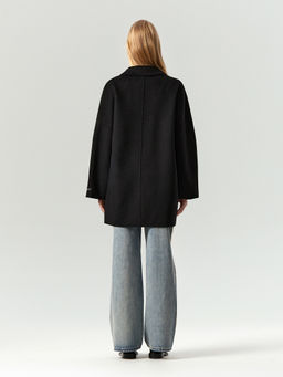 EMKA / Полупальто-халат из шерсти фото 4