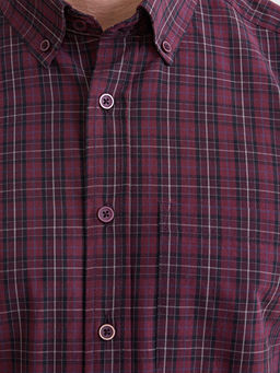 Regular Fit Ekose Gabardin Erkek G?mlek