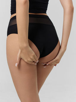 Цена за 2 штуки! Трусы женские макси в черном цвете - Mark formelle фото 4