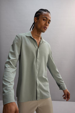 SLIM FIT Uzun Kollu G_mlek - Defacto фото 4