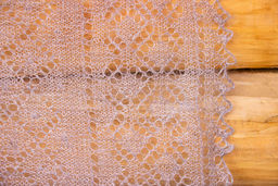 402 Паутинка Серебро серая 90см*90см - Оренбургский пуховый узор фото 3