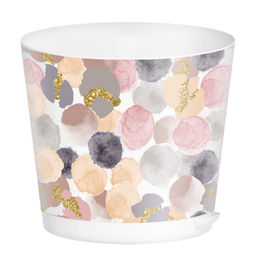 Горшок для цветов 0,75л Stone Flower/Oregano с прик. поли. декор арт. РТ2216068, 2216023 - Полимербыт фото 2