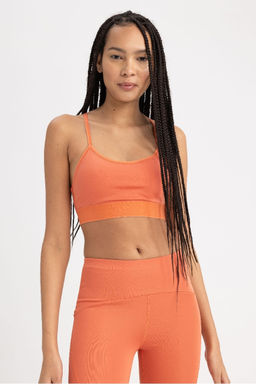 Спортивный бюстгальтер DeFactoFit с круглым вырезом  фото 5