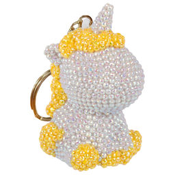 Кристальная (алмазная) мозаика ФРЕЯ ALVF-006 брелок Серебристая единорожка 5 х 8 см