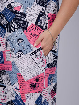 Туника "Блеск" розовая, трикотаж