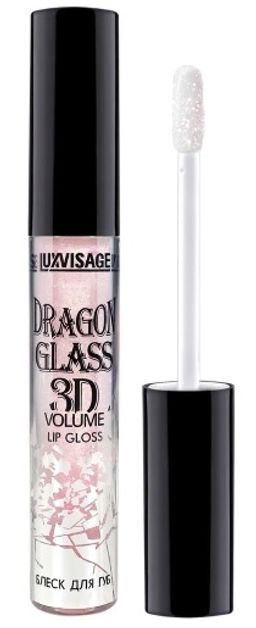 Цена за 2 шт. Luxvisage Блеск для губ Dragon Glass 3D volume № 03 Flamingo