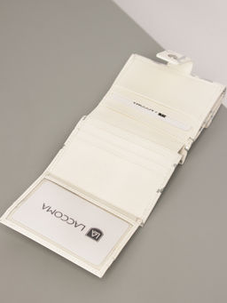 LACCOMA кошелек LA-2080-белый-серебристый натуральная кожа фото 5