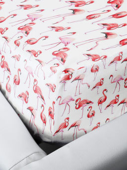 Простыня на резинке 080*160 см, перкаль, детская расцветка (Фламинго) - Ивановотекстиль фото 4